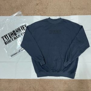Taylor Swift Eras Tour 2023 Blue Gray Crewneck Sweatshirt Limited Edition LARGE